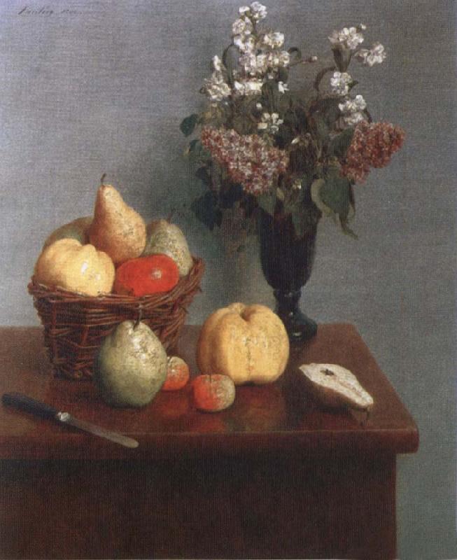 Henri Fantin-Latour Still life with Flowers and Fruit Germany oil painting art